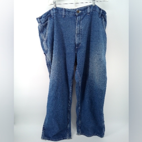 Carhartt Original Dungaree Fit Blue Jeans 100% Cotton 48X30 - Picture 1 of 11